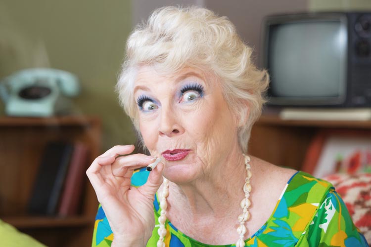August 2019 Cannabis News: Will the Dominos Fall Older Woman Smoking Cannabis